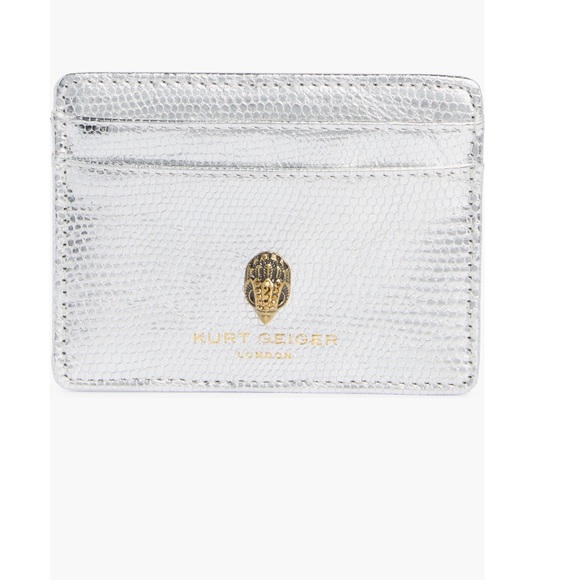 Kurt Geiger Handbags - Kurt Geiger Silver Card Holder, NEW